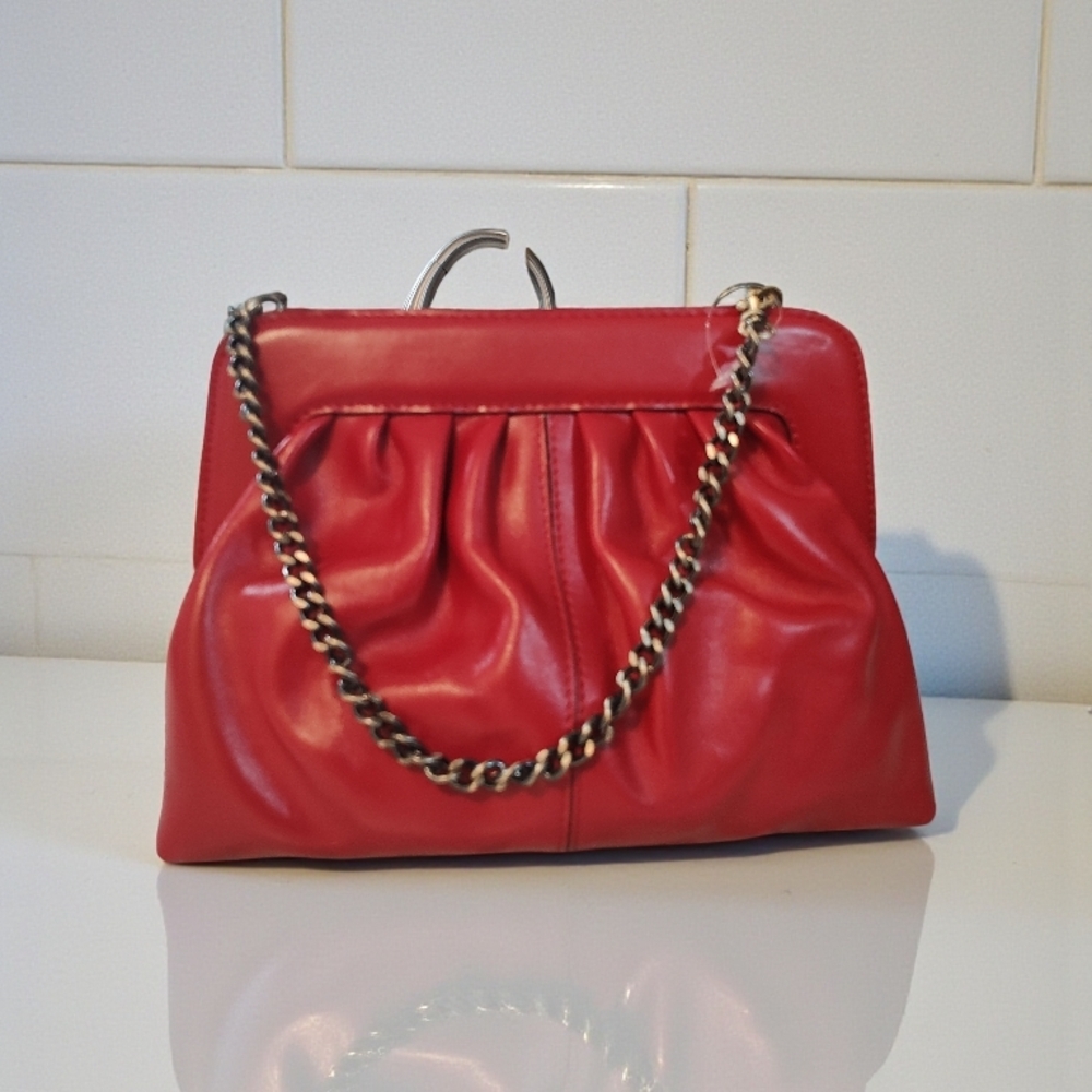 Patricia Nash Elegant Red Leather Handbag
